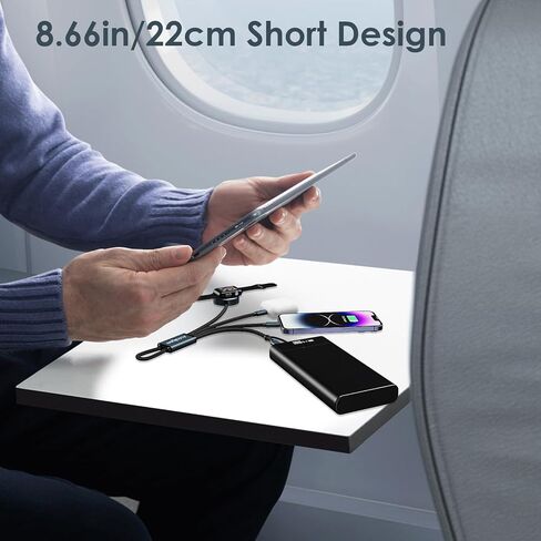 كابل شحن متعدد 3 في 2 مطور لشاحن iWatch وشاحن iPhone وكابل شاحن USB C متعدد الشحن السريع متوافق مع iWatch Ultra/SE/10/9/8/7/6/5/4/3/2/1,16/15 /14/13/جالاكسي S23-4FT in Kuwait