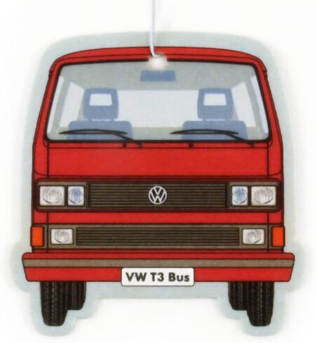 معطر هواء مجموعة فولكس فاجن من بريسا، معطر للغرفة، مزيل الروائح الكريهة للسيارات T1 Bus Campervan Motif (بينا كولادا/فيروزي/مجموعة من 2) in Kuwait