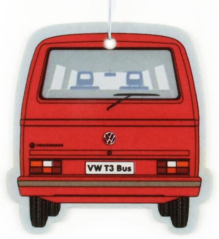 معطر هواء مجموعة فولكس فاجن من بريسا، معطر للغرفة، مزيل الروائح الكريهة للسيارات T1 Bus Campervan Motif (بينا كولادا/فيروزي/مجموعة من 2) in Kuwait
