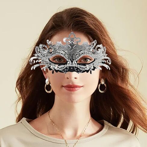 Couple Masquerade Mask Set - Venetian Style Masks for Halloween, Costume Parties and Carnival in Kuwait
