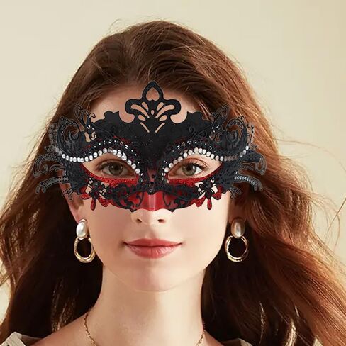 Couple Masquerade Mask Set - Venetian Style Masks for Halloween, Costume Parties and Carnival in Kuwait