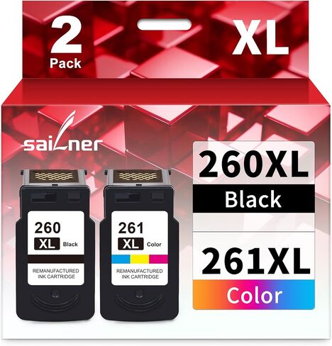 SAILNER 65 XL Remanufactured Ink Cartridge Replacement for HP Ink 65 Black and Color Combo Pack 65XL for Envy 5055 5052 5058 DeskJet 3755 2655 3752 3720 3722 3723 3758 2652 2622 Printer for HP Ink 65 in Saudi Arabia