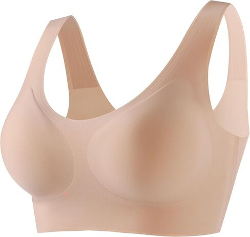 Wirefree Comfort: Full Coverage Seamless Bras for Older Women - No Underwire, Back Fat Smoothing, Push Up, Large Busts in Saudi Arabia