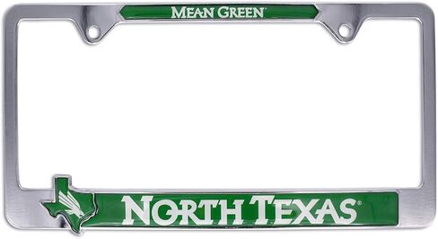Officially Licensed Premium Shiny Chrome Metal License Plate Frame with Texas Shaped Insert - Second Generation - Mascot Version (TCU) in Saudi Arabia