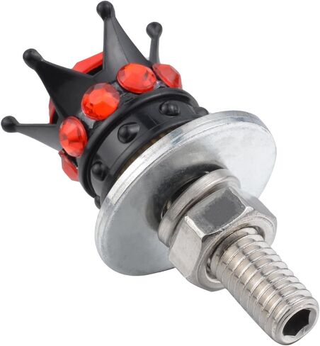 Lunsom License Plate Screws Fastener Bling Mounting License Plate Bolts License Plate Screws Kits Compatible with Car Motorcycle,4 PCS (Red) in Kuwait