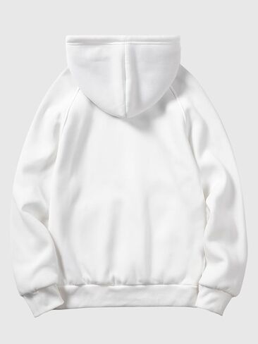 SHENHE Men's Loose Fit Bear Embroidery Long Sleeve Thermal Hooded Sweatshirt Hoodie Tops in Saudi Arabia