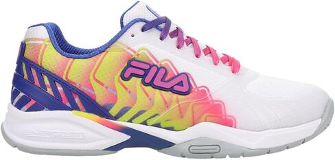 Fila Volley Zone Pickleball Shoes Women (Wht/Kopk/Mblu) (us_Footwear_Size_System, Adult, Women, Numeric, Medium, Numeric_8) in Saudi Arabia