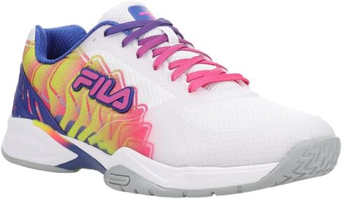 Fila Volley Zone Pickleball Shoes Women (Wht/Kopk/Mblu) (us_Footwear_Size_System, Adult, Women, Numeric, Medium, Numeric_8) in Saudi Arabia