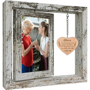 Papa Love You Forever Wood Picture Frame Grandpa Christmas Gifts from Grandkids (Dis Two 6x4 Inch)