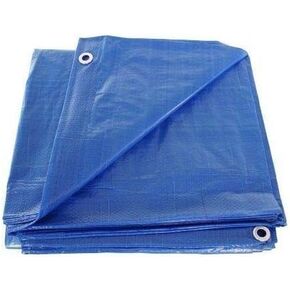 Hnfshop Blue Multi-Purpose Waterproof Poly Tarp Camping Tarpaulin, Size 4 x 6 ft