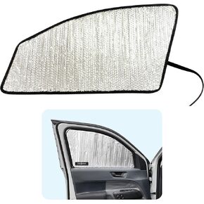 YelloPro Auto Custom Fit عاكس للزجاج الأمامي مظلة شمسية لشاحنة Ford Maverick Pickup لعام 2022 2023 2024، Hybrid، XL، XLT، Lariat، ملحقات كتل الحماية العاكسة للأشعة فوق البنفسجية [صنع في الولايات المتحدة الأمريكية]
