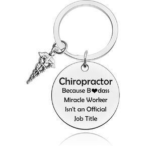 Baipilu Gift for Chiropractor Women Funny Chiropractor Gifts for Women Keychain Thank You Gift for Chiropractor Massage Therapist Gift Chiropractor Gift Inspirational Gift for Chiropractor