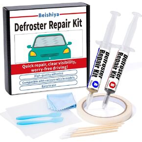 Rear Window Defogger/Defroster Tab Bonding Repair Kit – Highly Conductive & Aggressively Bonding & Fast-Curing | Rear Defroster Repair Kit - Quickly Restores Defrosting for Worry-Free Driving