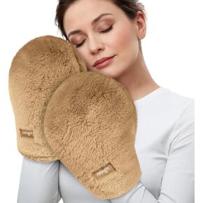 NEWGO Microwavable Heating Mittens for Hand to Relieve Arthritis Pain Heated Hands Warmers 2 Pack, Heated Gloves for Arthritis Hands,Moist Heat Therapy Relief for Stiffness, Trigger Finger - Purple
