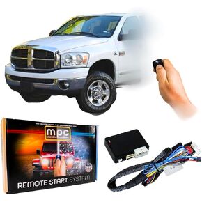 MPC Factory Fob Activated Remote Start Compatible with 2006-2007 Dodge Ram 2500 - Gas/Diesel - Includes T-Harness and USA Tech Support