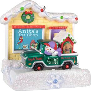Hallmark Keepsake Plastic Christmas Ornament 2022 Year-Dated, Holiday Parade Garden Center Truck
