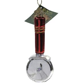 Old World Christmas Ornaments Pizza Cutter Glass Blown Ornaments for Christmas Tree
