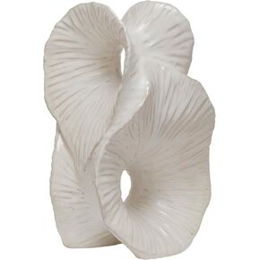 Bloomingville Blossom Essence Stoneware Sculpture, Matte White