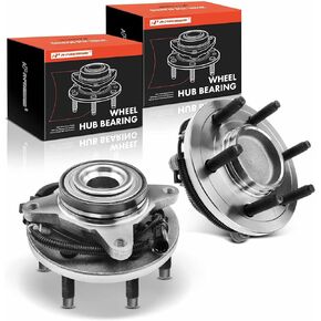 A-Premium 2 x Front Wheel Bearing and Hub Assembly with ABS & 6-Lug Compatible with Ford F-150 F150 2009-2010, RWD Only