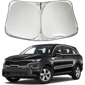 XHRING Windshield Sun Shade Sunshade Compatible with Kia Sorento 2025 2024 2023 2022 2021 SUV Accessories Car Front Window Sun Shield Cover