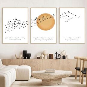 Scripture Wall Art Sermon on the Mount 3 Piece Religious Bible Verses Wall Decor Christian Canvas Art Posters for Bedroom Living Room Pictures of Jesus Poster Prints 16x24 Inch Unframed