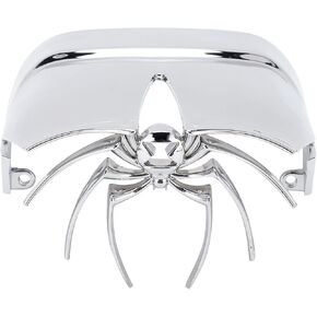 Rear Lamp Cover， Motorcycle Spider Tail Light Cover Chrome Plated Rear Lamp Guard Rustproof Decorative
