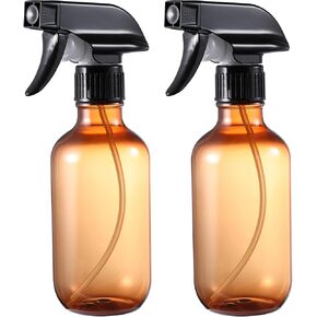Water Spray Bottle for Hair, Frosted Clear Plastic Small Squirt Bottle with Adjustable Mist/Stream, Refillable Empty Mister Spray Bottle for Hair, Plant, Cleaning, Pet, Cooking, 10.1 oz /300ML
