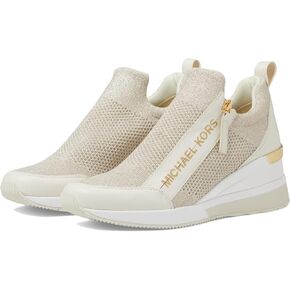 Michael Kors Willis Wedge Trainer Optic White 7.5 M