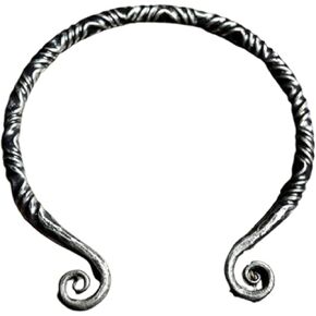 ARTIZANSTORE TWISTING IRON TORC Torc Torques Necklace Twisted Druid Celtic Celt Celts Viking Vikings Iron Steel Metal Handmade Forged Craft Metalhead