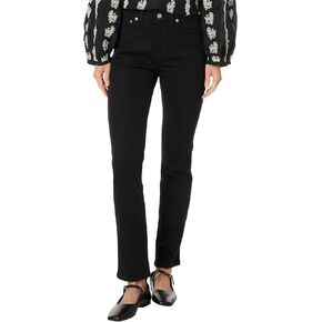 Madewell Women's Midrise Stovepipe in Black Rinse Wash