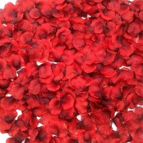 LUVYDOVE Red Rose Petals Set, 2500 Pieces Dark Red Silk Artificial Rose Petals for Romantic Nights, Proposal Decorations, Weddings, Bedroom, Anniversary, Valentine Day