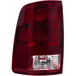 RANSOTO Tail light Compatible with 2009-2018 Dodge Ram 1500 2500 3500 Replace CH2819124 Smoke Red Rear Brake Taillight with Bulbs (Passenger Side)
