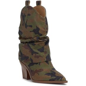 Jessica Simpson Women's Gemorra Embellished Western Boots Mid Calf