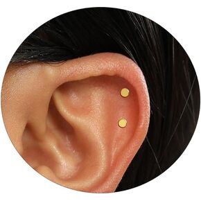 Solid 925 Sterling Silver Earrings Small 18K Gold Plated Stud Earrings for Women Trendy Hypoallergenic Cute Earrings Star Moon Sun Heart Cross Dots Pearl CZ Diamond Earrings Jewelry Gift