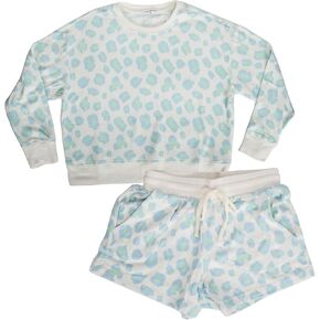 Mary Square Sophie, Polyester Blend Women's Loungewear Short Set