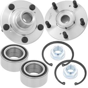 [2-Pack] BR930575K - Front Wheel Hub Bearing Repair Kit Compatible with 2006-15 Honda Civic, 2004-08 Acura TL, 2003-07 Honda Accord, 2004-08 Acura TSX, 2013-15 Acura ILX, 2007-10 Honda Element