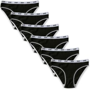 Cotton Underwear High Cut Panties for Women Low Rise Moisture Wicking Brief Multipack in Kuwait