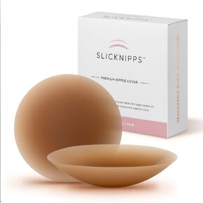 Nipple Covers for Women, Sticky Adhesive, Reusable, Extended Hold, Travel Box, Hypoallergenic, Silicone Pasties