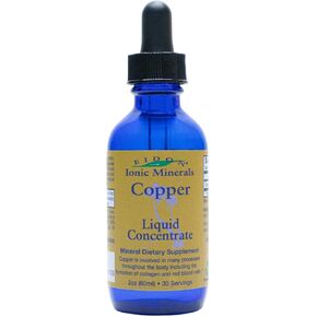 Eidon Ionic Minerals Copper - Copper Supplement, Liquid Concentrate, Mineral Dietary Supplement for Red Blood Cell Support & Healthy Skin - 2 Ounce Bottle