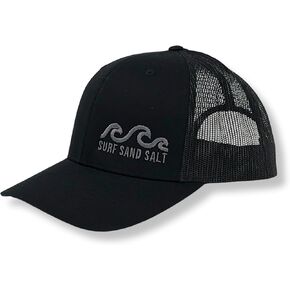 Cedarstitch Trucker Surf Hat – Surf Sand Salt – Embroidered Baseball Cap, Mesh Back, Adjustable