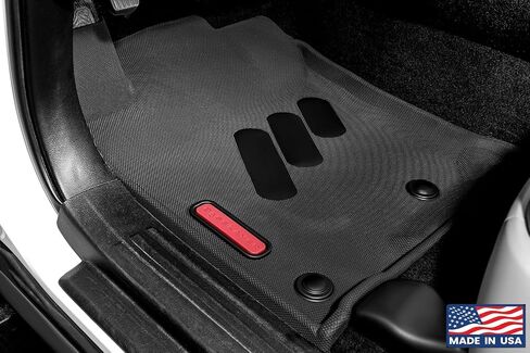 BaseLayer Floor Mats for Toyota 4Runner (2013-2024) & Lexus GX 460 (2014-2023) - Made in USA – Premium All-Weather Mats - Front (Gray Logo) in Saudi Arabia