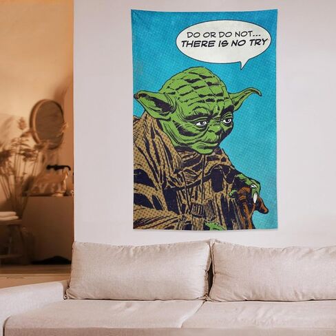 There is No Try Inspirational Quote Tapestry - Motivational Wall Art for Living Room, Office, Bedroom Decor, 40x60 Inch Hanging Poster to Inspire and Motivate in Saudi Arabia