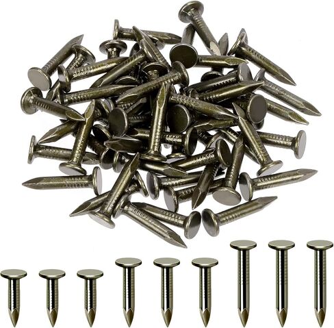 Hilitchi 300Pcs 20mm Steel Roofing Felt Nails Roofing Felt Pins Roofing Felt Lacquered Nails Asphalt Nails Used to Fasten Roofing Felt Asphalt Singles Slate Boards ﻿ in Saudi Arabia