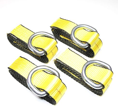 (Pack of 4) 2" X 12ft Feet Lasso Strap with D Ring Auto Tie Down in Saudi Arabia