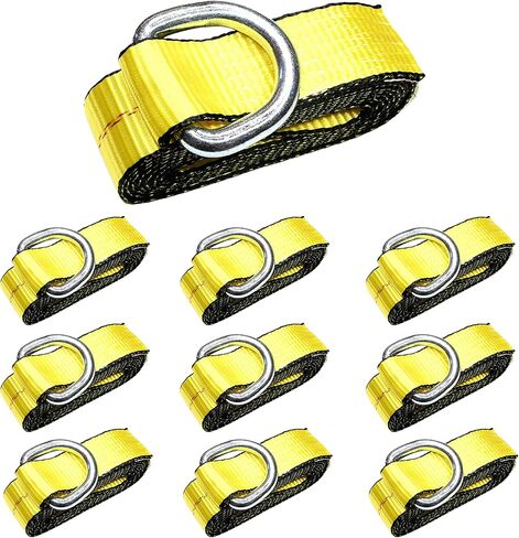 (Pack of 4) 2" X 12ft Feet Lasso Strap with D Ring Auto Tie Down in Saudi Arabia