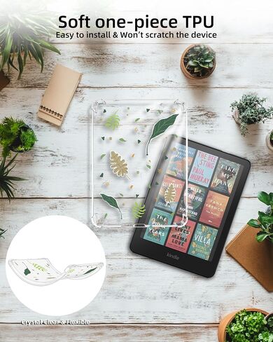 WALNEW Clear Case for Kindle Paperwhite 12th Gen 2024 (7") and Kindle Colorsoft Signature Edition (7"), Ultra Slim Soft Transparent Back Cover for 7-Inch All-New Kindle Paperwhite, Book in Kuwait