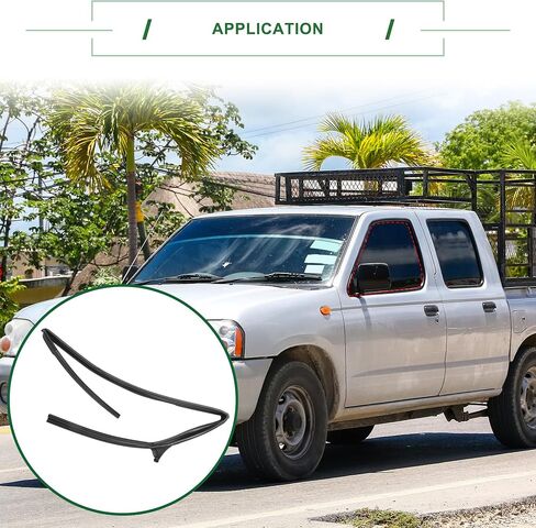 Motoforti Door Window Run Channel Seal, Weatherstrip Glassrun Channel Seal Strip, for Nissan Frontier 1997-2004, Rubber, Front Left, No.808312S400, Black, 1 Pc in Saudi Arabia