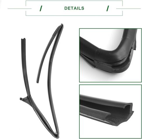 Motoforti Door Window Run Channel Seal, Weatherstrip Glassrun Channel Seal Strip, for Nissan Frontier 1997-2004, Rubber, Front Left, No.808312S400, Black, 1 Pc in Saudi Arabia