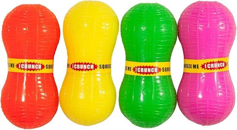 Ruff Dawg Peanut Crunch Rubber Dog Toy Assorted Neon Colors in Kuwait