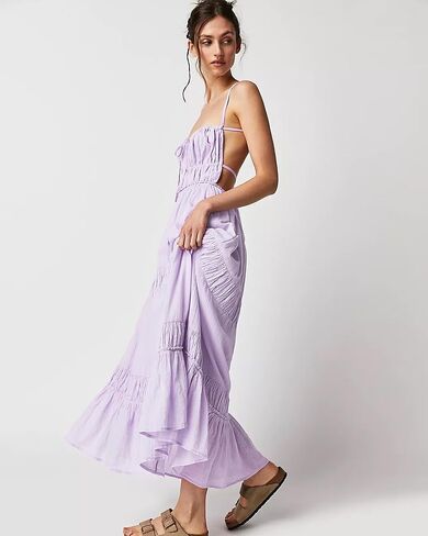 VIUTIL Womens Summer Backless Flowy Dress Clothes Sexy Beach Long Dress with Pockets 2024 in Saudi Arabia